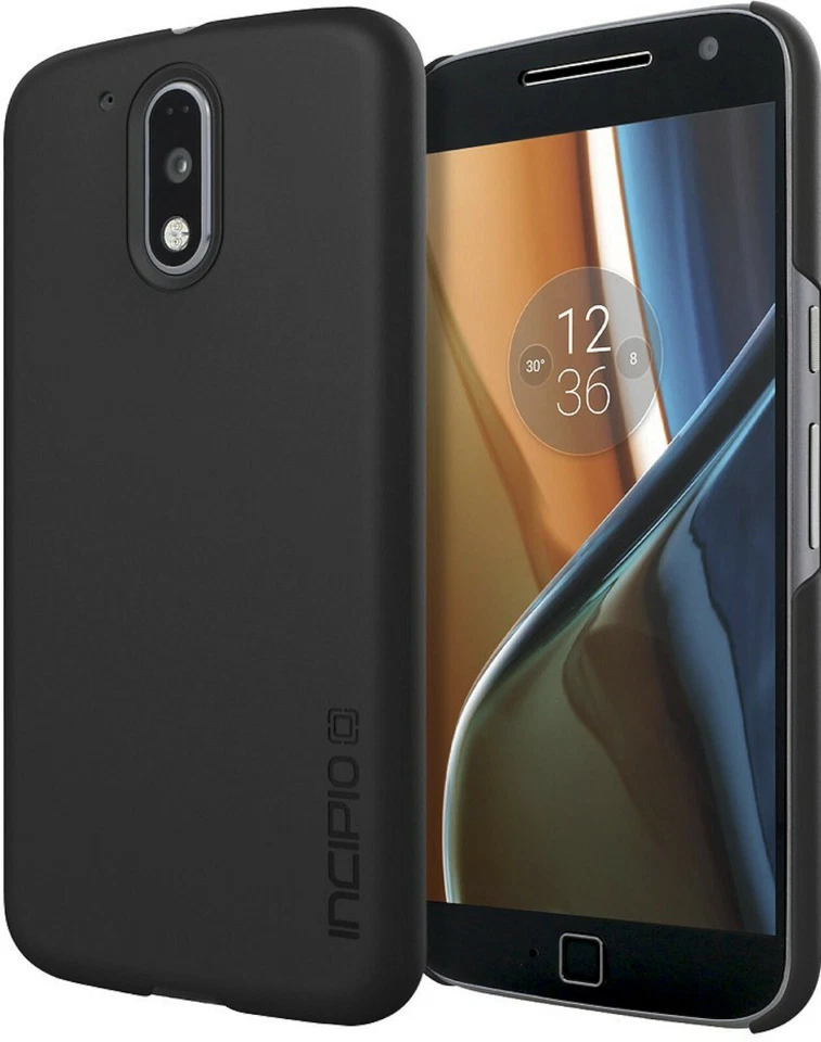 NEW Incipio Feather Series Slim Hardshell Case for Motorola Moto G4 Matte Black - Image 1 of 3