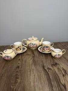 Hour of Power China Tea Set Crystal Cathedral Ministries Genuine Bone 9 Piece - Picture 1 of 12
