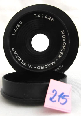 NOVOFLEX - MACRO-NOFLEXAR 1:4/60 CANLEI-AF OBJEKTIV FÜR BALGENGERÄT (215) - Bild 1 von 4