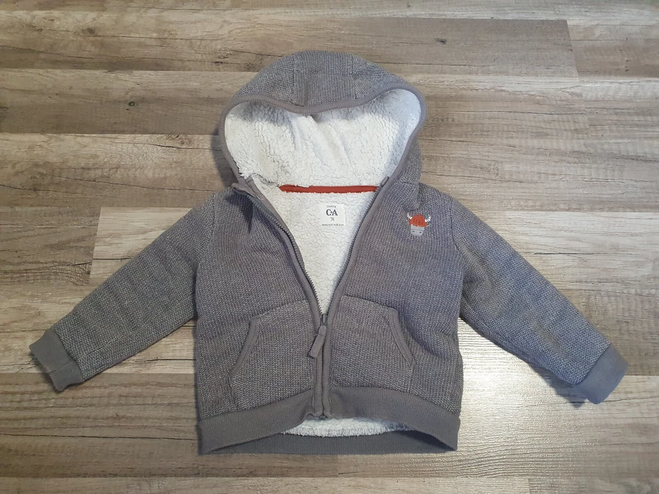 C&A Winter Jumper / Jacke mit flauschigem Innenfutter, gebraucht, Größe 74 - Bild 1 von 1
