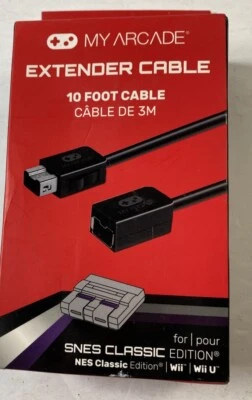 Gamepad Extender Cable Nintendo SNES Classic Edition Console 10' NEW lot-PQR-01 - Image 1 of 3