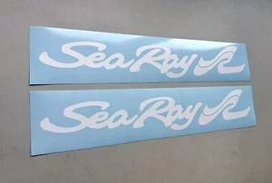 Sea Ray Boat Decals SET OF 2 Vinyl Decal Stickers - Imagen 1 de 4