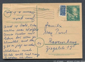 Germania - BRD: migliore stazionario del 1950 con francobollo Notopfer - usato! - Foto 1 di 2