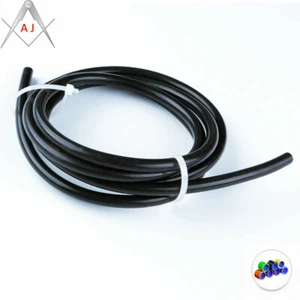 ID 3mm Length 20 Feet Fuel Air Silicone Vacuum Hose Line Tube Pipe Black Color - Foto 1 di 2