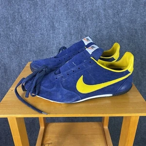 VINTAGE Nike High Jump Shoes Mens 10 Blue/Yellow Track Sneaker Collectible 80s - Picture 1 of 13