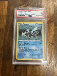 Graded PSA 7 2011 Pokemon B&W Kyurem Holo Noble Victories-Cosmos #34 - Picture 1 of 2