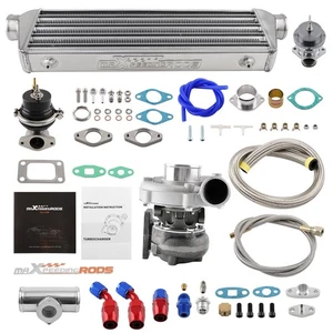 T3 T04E Turbocharger Intercooler + Oil Line + Wastegate + BOV Adapter for 1.5-3L - Picture 1 of 11