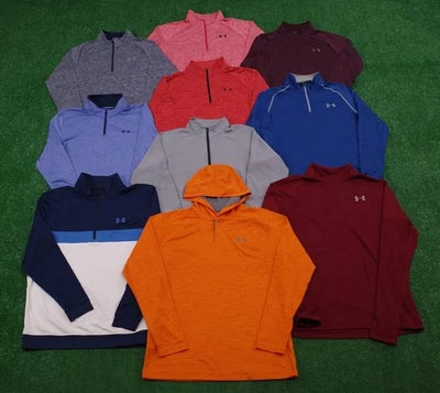 Lot Of 10 Under Armour Golf Men's Small Heat Gear Loose Fit 1/4 Zip Pullover - Image 1 of 3