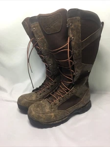 Danner Pronghorn Snake Boots Side Zip 17” Brown Mens Sz 12 D Knee High Camo Read - Picture 1 of 19
