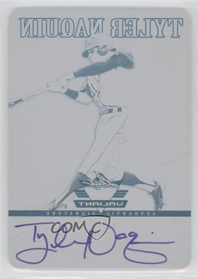 2012 Leaf Valiant Printing Plate Black 1/1 Tyler Naquin #VA-TN1 Auto 2b3 - Image 1 of 3