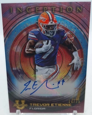 TREVOR ETIENNE 2023 BOWMAN  INCEPTION INITIATION PINK #14/75 AUTOGRAPH  - Image 1 of 3