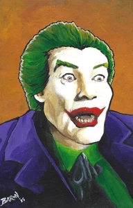 Der Joker aus Batman '66.........original Acrylfarbe Illustration - Bild 1 von 3
