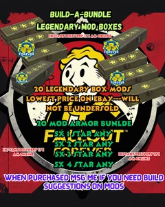 Fallout 76{PC} Legendary Mods--20x ANY ARMOR OR WEP Mods CHOOSE ANY YOU LIKE - Picture 1 of 1