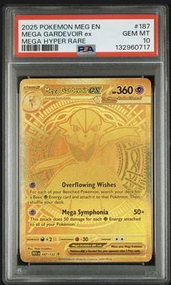 Pokémon TCG Mega Gardevoir ex 187 PSA 10 GEM MT. Mega Hyper Rare EN 2025 - Image 1 of 4