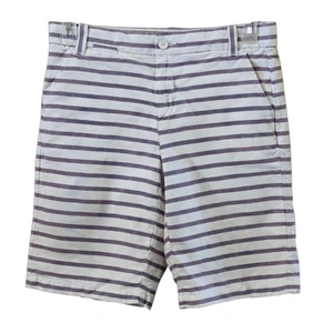 Pantalones Cortos Enrollables Khakis by GAP Boyfriend Para Mujer Talla 2 Púrpura Blanco Rayas Algodón - Imagen 1 de 21