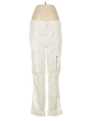 Pantalones de mujer Level 99 de lino marfil 29W Foto 1 de 4