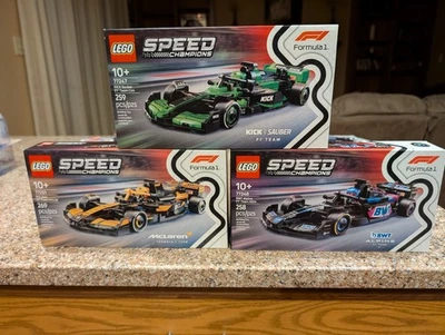 Lego Speed Champions F1 🔥3 New Sets! Mclaren, BWT & KICK. Immediate Shipping - Image 1 of 3