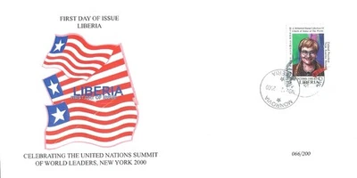 Liberia 1999 Rare FDC Finland President Tarja Kaarina Halonen MNH - Image 1 of 2