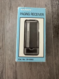 Vintage Tandy 20-6002 Odbiornik przywoławczy Beeper Czarny Przenośny do Radio Shack - Zdjęcie 1 z 12