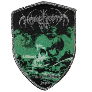 NARGAROTH PROSATANICA SHOOTING ANGELS SILVER LOGO AND BORDER WOVEN PATCH - Picture 1 of 1