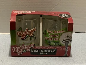 EINE WEIHNACHTSGESCHICHTE 21 OZ. GEBOGENES TISCHGLAS 2ER PACK !! NEU IM KARTON - Bild 1 von 8