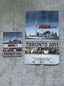 UFC MMA FAN EXPO Toronto 2011 OFFICIAL PROGRAM Magazine & POSTER *FREE SHIPPING - Picture 1 of 8