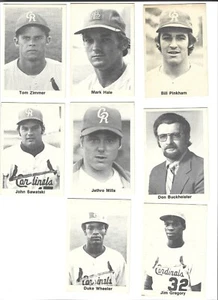 1972 TCMA Cedar Rapids Cardinals - You Pick 1 - Zimmer, Wheeler, etc... - Picture 1 of 22