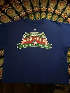 Chicago Cubs Wrigley Field 100 Year Anniversary (2014) T-Shirt Men's XL - Picture 1 of 2