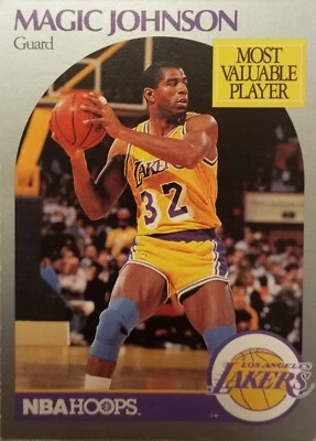 1990 NBA HOOPS Magic Johnson Most Valuable Player #157 - Imagen 1 de 2