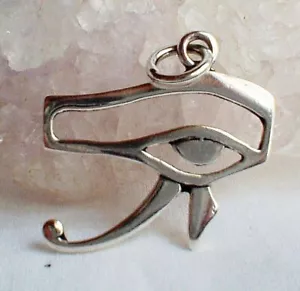 Eye of Horus 925 Silver Pendant Egyptian Protection Reiki Healing Magic Pagan - Picture 1 of 2