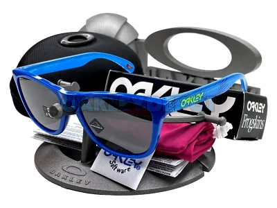 ✅🕶️ GAFAS DE SOL OAKLEY FROGSKINS 009013 ALTA RESOLUCIÓN NEGRO ZAFIRO PULIDO/PRIZM (41 Foto 1 de 4