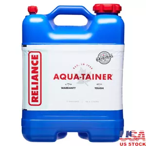 Aqua Tainer Water Container 7 Gal BPA Free Stackable Easy Carry Camping New - Picture 1 of 3