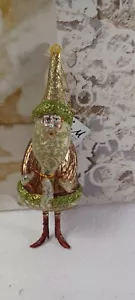 Melrose International Santa Glitter Christmas tree Ornament 9" Christmas decor - Picture 1 of 11