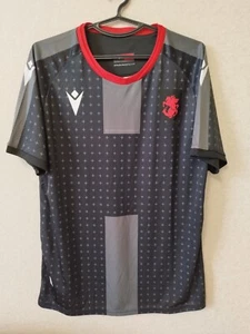 Gr. L Erwachsene Georgien Nationalmannschaft Fußball Trikot Macron Auswärtstrikot - Bild 1 von 12