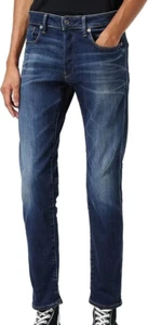 G Star Raw 3301 Men Jeans Denim Blue Pants Cotton Straight Size W 34 L 34 - Picture 1 of 22