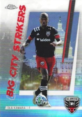 2021 Topps Chrome Major League Soccer 'Big City Strikers' BCS-11 - BCS-20 - MLS - Image 1 of 4