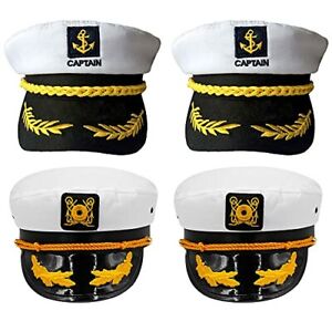 Accesorio Disfraz De Tapa Skipper De Mar a.. niño Patron De Yate Barco oficial de la Armada Sombrero