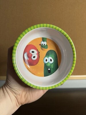 Vintage Veggie Tales Melamin Schüssel Zak Designs Spülmaschinenfest 5,5" 2000 - Bild 1 von 2