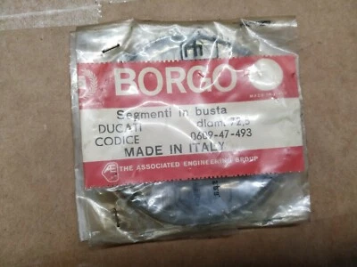 Anel de pistão DUCATI 350 GTL GTV Kolbenringe Segmenti / ∅ 72,5 BORGO - Imagem 1 de 2