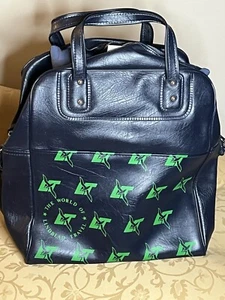 Nice Vintage Airlines Carry On Tote Travel Bag Blue World Of Lindblad - Picture 1 of 13