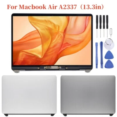 Macbook Air A2337 13.3" M1 2020 EMC3598 LCD Screen Display Assembly Silver Gray