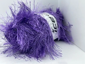 Long Eyelash 100gr Lavender 81539 Ice Yarns Extra Long Eyelash Yarn 100gr 76yds - Picture 1 of 5