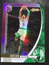 2019-20 Panini Absolute Memorabilia PURPLE JAYSON TATUM #d 20/25 #91 Celtics