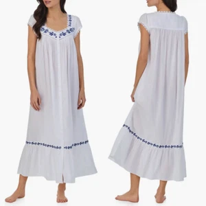 Eileen West Cap Sleeve Lace Trim Robe Sz S - Picture 1 of 9