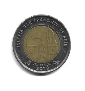 World Coins - Panama 1 Balboa 2019 Coin KM# 163 San Francisco De Asis - Picture 1 of 3