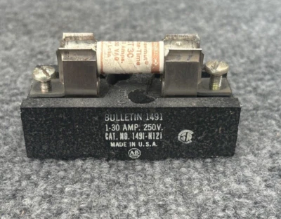 Allen Bradley 1491-N121 块保险丝座,30Amp 250V 二手 — 第 1/4 张图片
