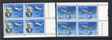 ICELAND MNH 1978 SG563-564 50TH ANV OF DOMESTIC FLIGHTS BLOCKS OF 4