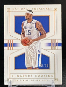 2016 National Treasures Collegiate DeMarcus Cousins Gold 02/10 Kentucky