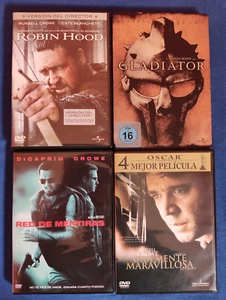 DVD Russell Crowe: Una mente maravillosa, Robin hood, Gladiator, Red de mentiras - Imagen 1 de 3