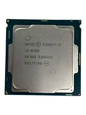 Intel Core i3-8100 SR3N5 3.6GHz 6MB Cache 4 Core Desktop CPU Processor Lot of 3 - Image 1 of 4
